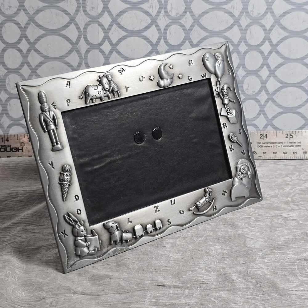 COMING SOON Malden Alphabet Baby Picture Frame Pewter Nursery Decor 4x6